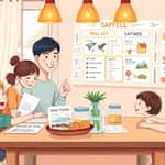 Plano financeiro familiar com metas integradas