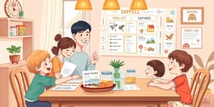 Plano financeiro familiar com metas integradas